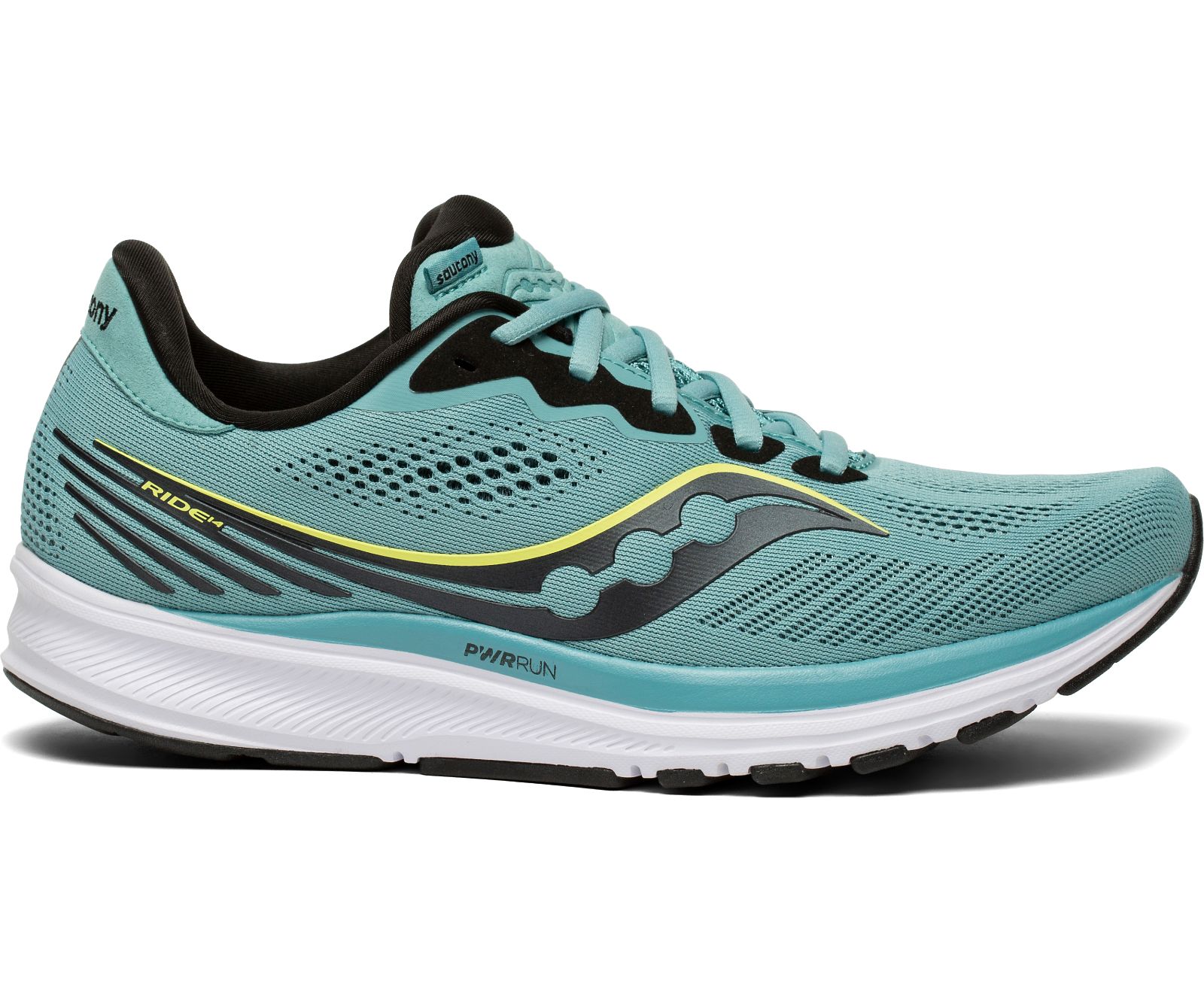 Saucony Ride 14 Men\'s Running Shoes Turquoise / Black | AU 553UZGT